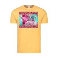 Vintage Mustard Breast cancer  no one fıghts alone tumbler Vintage Tee - Artiststas