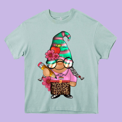 Teacher Gnome Heavy Core Tee Designed By Artiststas