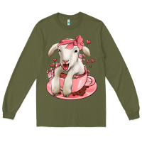 Army Green valentines day lamb Long Sleeve Tee - Jasminsmagicworld