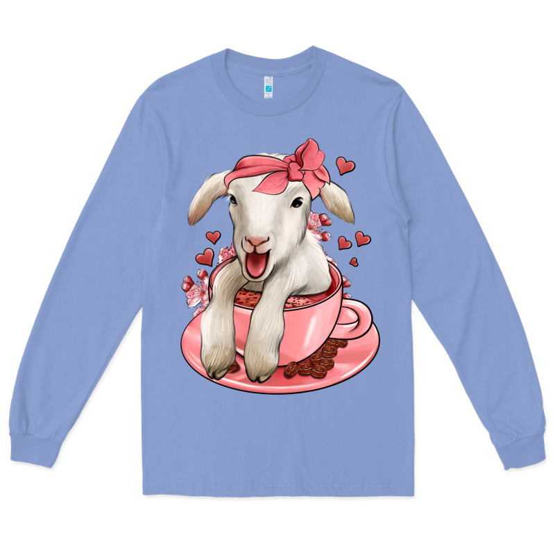 Valentines Day Lamb Long Sleeve Tee by Jasminsmagicworld | Teevron