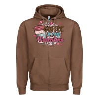 Chestnut coffee is my valentine Zipper Hoodie - MaliasSmallBusiness