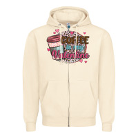 Sandshell coffee is my valentine Zipper Hoodie - MaliasSmallBusiness