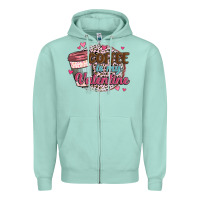 Seafoam coffee is my valentine Zipper Hoodie - MaliasSmallBusiness