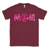 Burgundy breast cancer mom sunflower Classic Tee - AdoDesignShop