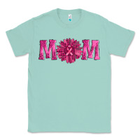 Seafoam breast cancer mom sunflower Classic Tee - AdoDesignShop