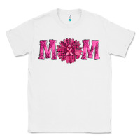 White breast cancer mom sunflower Classic Tee - AdoDesignShop