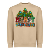 Mushroom merry christmas with christmas trees Heavyweight Sweatshirt - AdoDesignShop
