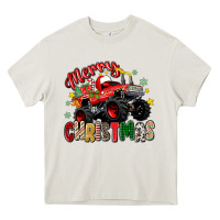 Merry Christmas Truck Heavy Core Tee | Teevron