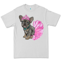 Dove Grey balerina french bulldog with tutu Premium Tee - RanaPortraitStore