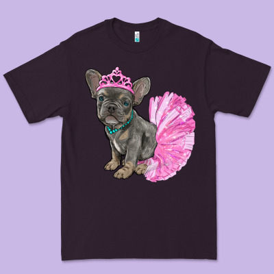 Premium Tee balerina french bulldog with tutu
