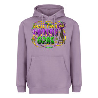 Lavender small town mardi gras Heavyweight Hoodie - LillyAllenDesigns
