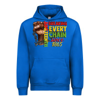 Cobalt juneteenth breaking every chain since 1865 Urban Hoodie - CowGirlArtShop