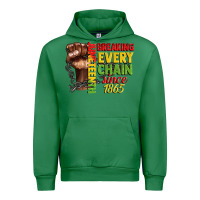 Emerald juneteenth breaking every chain since 1865 Urban Hoodie - CowGirlArtShop