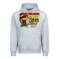 Heather Grey juneteenth breaking every chain since 1865 Urban Hoodie - CowGirlArtShop