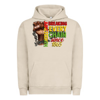 Pigment French Oak juneteenth breaking every chain since 1865 Urban Hoodie - CowGirlArtShop