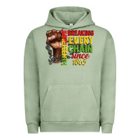 Pigment Oil Green juneteenth breaking every chain since 1865 Urban Hoodie - CowGirlArtShop