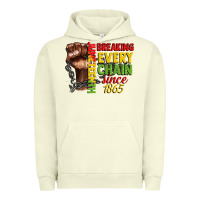 Pigment Pistachio juneteenth breaking every chain since 1865 Urban Hoodie - CowGirlArtShop