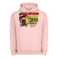 Pigment Salmon juneteenth breaking every chain since 1865 Urban Hoodie - CowGirlArtShop