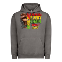 Pigment Tornado juneteenth breaking every chain since 1865 Urban Hoodie - CowGirlArtShop