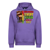 Juneteenth Breaking Every Chain Since 1865 Urban Hoodie | Teevron