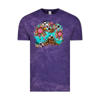Cloud Purple race sunflower patches Vintage Tee - AdoDesignShop