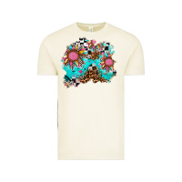 Vintage Arctic race sunflower patches Vintage Tee - AdoDesignShop
