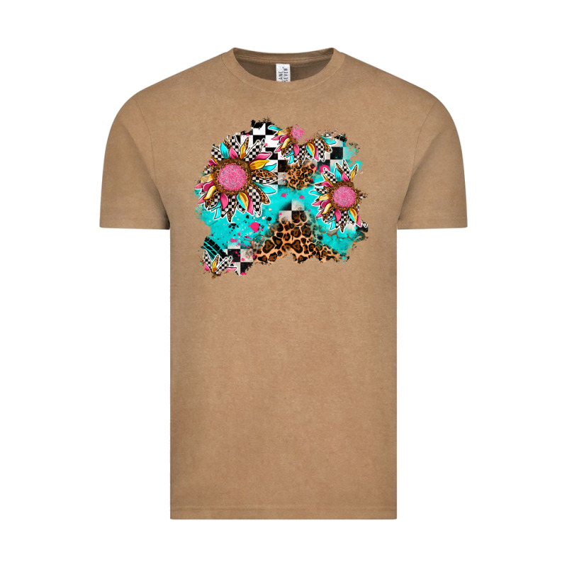 Race Sunflower Patches Vintage Tee by AdoDesignShop | Teevron