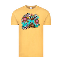 Vintage Mustard race sunflower patches Vintage Tee - AdoDesignShop