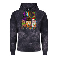 Cloud Black Happy hallothankmas dog Vintage Hoodie - FaDigitalArtStudio