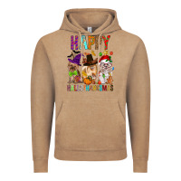 Happy Hallothankmas Dog Vintage Hoodie | Teevron