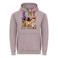 Vintage Zinc Happy hallothankmas dog Vintage Hoodie - FaDigitalArtStudio