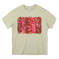 Mossy Valentine's Day Brushstrokes with Roses Heavy Core Tee - RanaPortraitStore