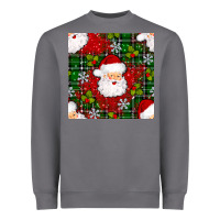 Storm Christmas Santa Claus Seamless Pattern Heavyweight Sweatshirt - BundleAndBundleShop
