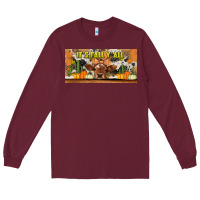 Burgundy it's fall y'all cow Long Sleeve Tee - Jasminsmagicworld