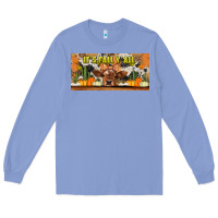 Colony Blue it's fall y'all cow Long Sleeve Tee - Jasminsmagicworld