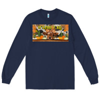 Navy it's fall y'all cow Long Sleeve Tee - Jasminsmagicworld