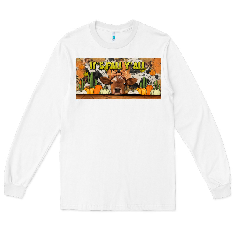 It's Fall Y'all Cow Long Sleeve Tee by Jasminsmagicworld | Teevron