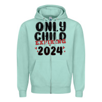 Seafoam only child expiring 2024 Zipper Hoodie - MaliasSmallBusiness