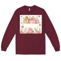 Burgundy teacher custom name Long Sleeve Tee - JahusDesignShop