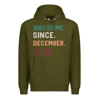Army Green Awesome Since December 2008 Premium Hoodie - Bettercallsaul