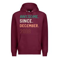 Burgundy Awesome Since December 2008 Premium Hoodie - Bettercallsaul