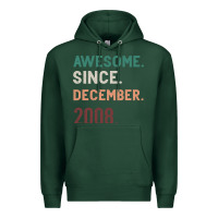 Sports Green Awesome Since December 2008 Premium Hoodie - Bettercallsaul