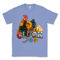 Colony Blue cluck it coop animals hen and chick aztec serape leopard Classic Tee - Artiststas