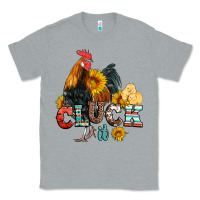 Heather Grey cluck it coop animals hen and chick aztec serape leopard Classic Tee - Artiststas