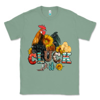 Sage cluck it coop animals hen and chick aztec serape leopard Classic Tee - Artiststas