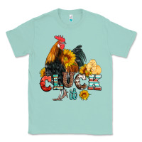 Seafoam cluck it coop animals hen and chick aztec serape leopard Classic Tee - Artiststas