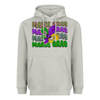 Moon Dust mardi gras with fleur de lis Heavyweight Hoodie - LillyAllenDesigns