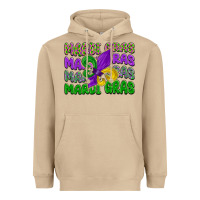 Mushroom mardi gras with fleur de lis Heavyweight Hoodie - LillyAllenDesigns