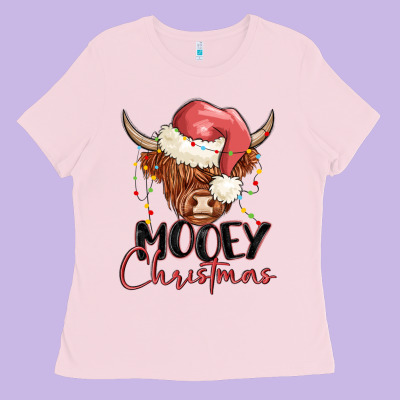 Ladies Tee mooey christmas