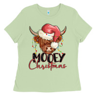 Matcha mooey christmas Ladies Tee - MaliasSmallBusiness